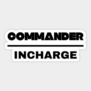 COMMANDER Sticker